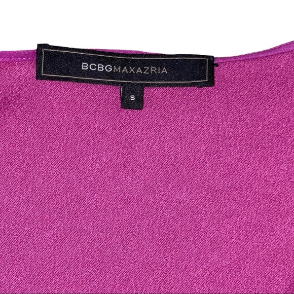 BCBG Maxazria Women’s Magenta Lace Up Sleeveless Top Size Small - Picture 8 of 10